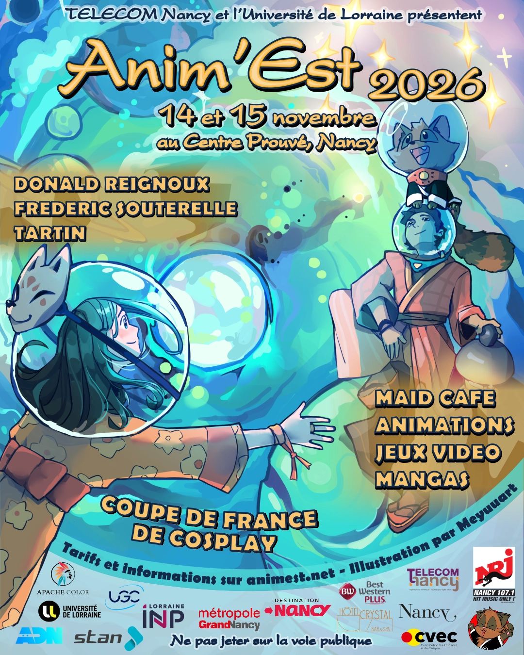 Affiche de l'édition 2026 d'Anim'Est